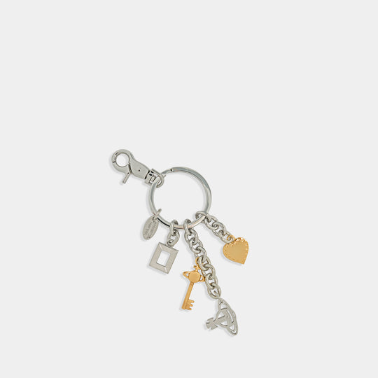 Multi Charm Keyring - Vivienne Westwood - Metal - Silver