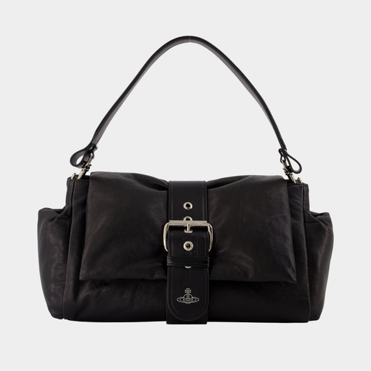 Hazel Treasure Xl Purse - Vivienne Westwood - Leather - Black