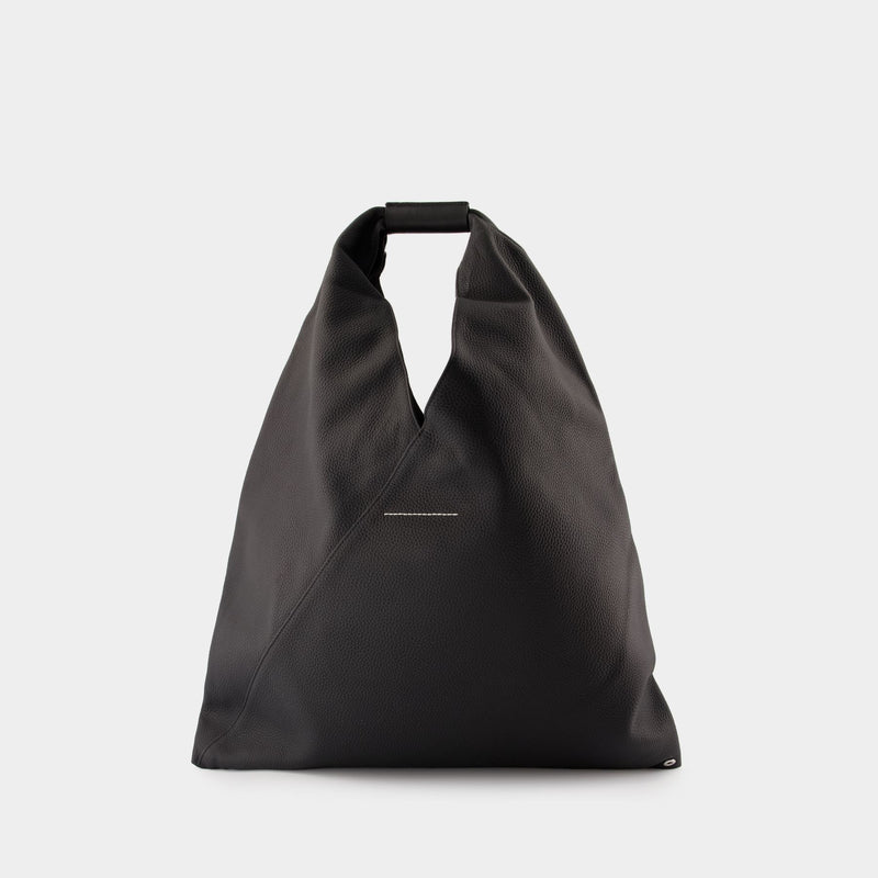 Classic Japanese Bag - MM6 Maison Margiela - Leather - Black