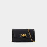 Medusa 95 Wallet On Chain - Versace - Leather - Black