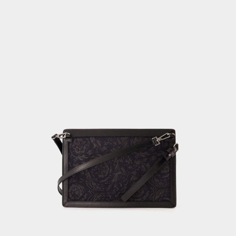 Athena Purse - Versace - Leather - Black