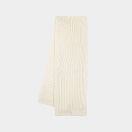 Embroidery Versace 1978 Re Ed. Logo Scarf - Versace - Cotton - Beige