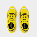 Low Top Sneakers - Versace - Leather - Yellow