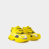 Low Top Sneakers - Versace - Leather - Yellow