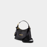 Hobo Shoulder Bag - Versace - Leather - Black