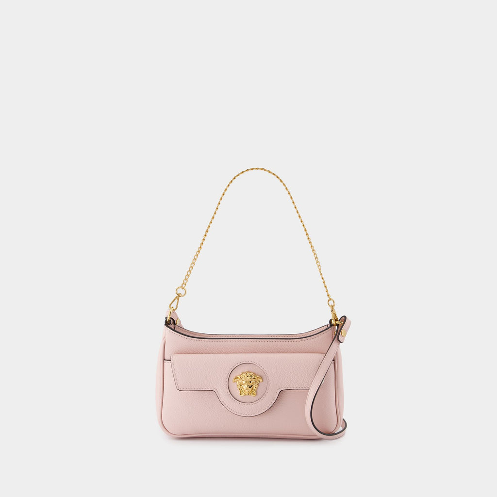 Mini Vitello Shoulder Bag Versace Leather Pink
