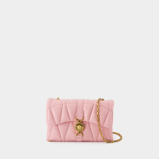 Kleio Mini Shoulder Bag - Versace - Leather - Pink