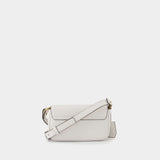 Mini Shoulder Bag - Versace - Leather - White