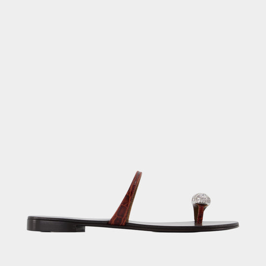 Morpheus Sandals - Giuseppe Zanotti - Leather - Brown