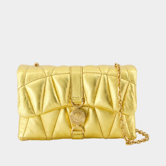 Kleio Mini Crossbody - Versace - Leather - Gold
