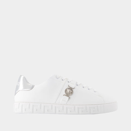 Freebio Hf Sneakers - Versace - Canvas - White