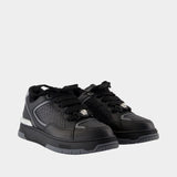 Sneakers - Versace - Leather - Black