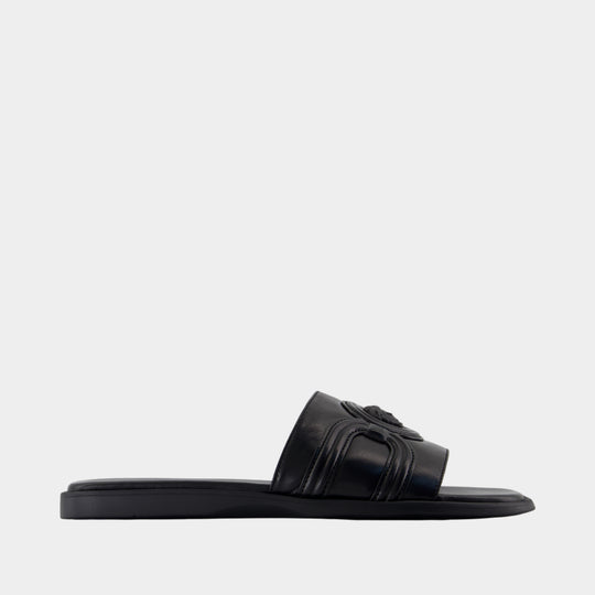 Sandals - Versace - Leather - Black