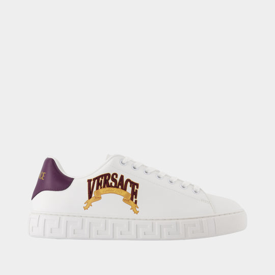 Sneakers - Versace - Synthetic Leather - White
