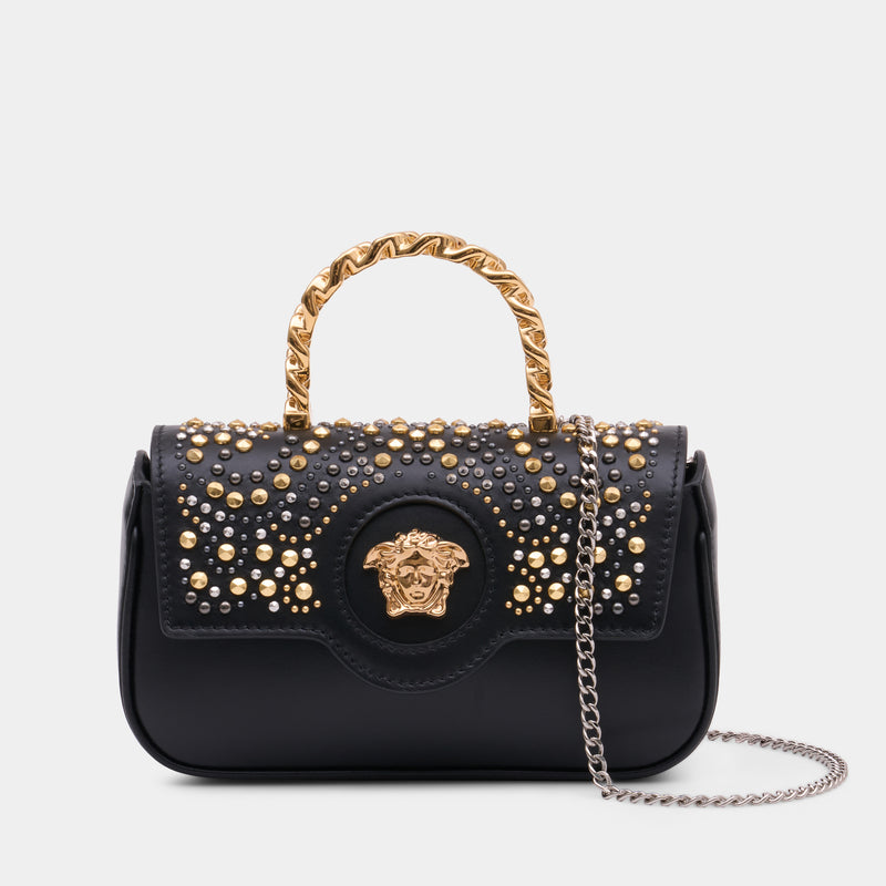 Mini Purse - Versace - Leather - Black
