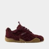Trainers - Versace - Leather - Burgundy