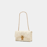 Kleio Mini Shoulder Bag - Versace - Leather - Beige