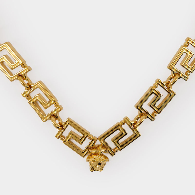 Greca Necklace - Versace - Metal - Gold