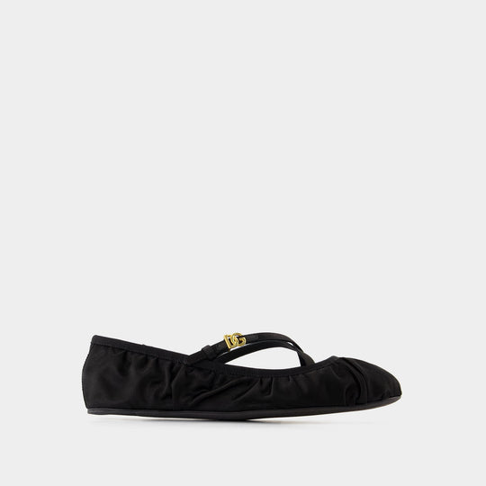 Ballerinas - Dolce&Gabbana - Satin - Black