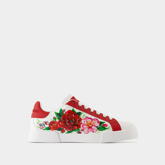 Port.light Strobel Sneakers - Dolce&Gabbana - Leather - White