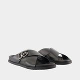Casual sandals - Dolce&Gabbana - Leather - Black