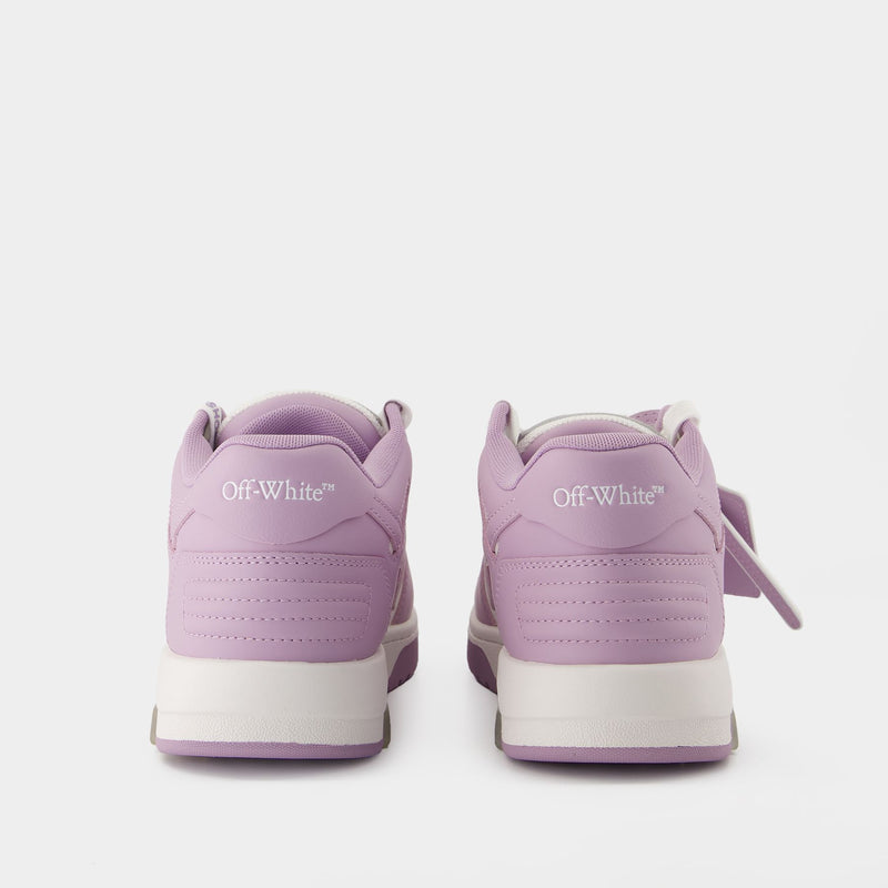Out Of Office Sneakers - OFF WHITE - Leather - Purple