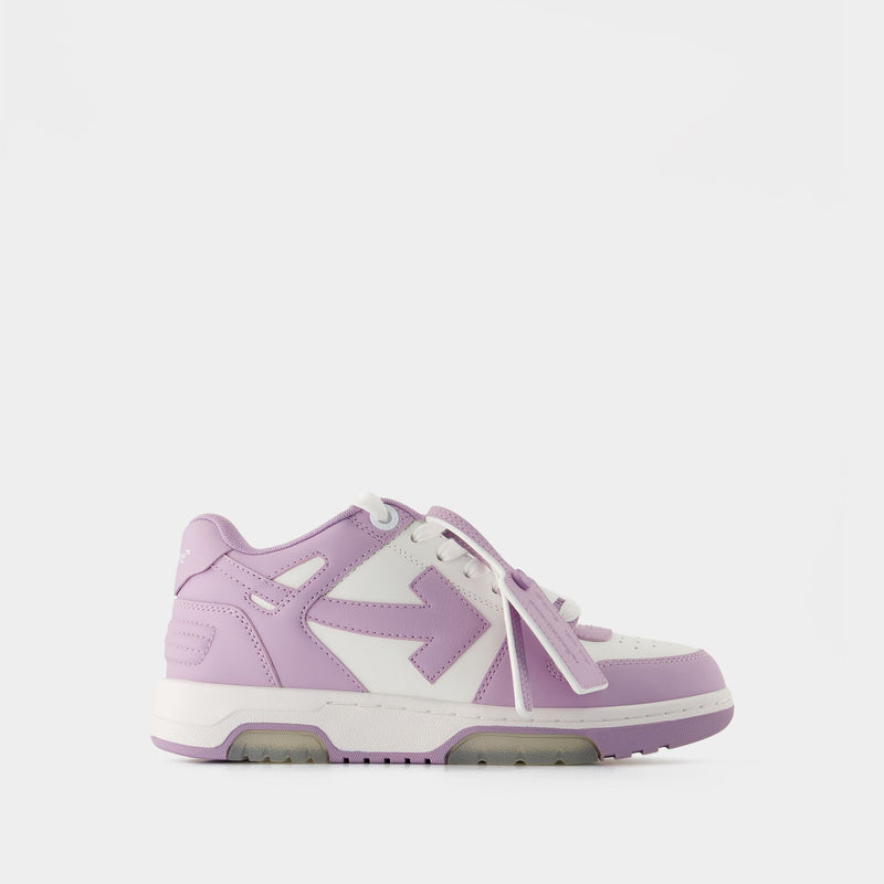 Out Of Office Sneakers - OFF WHITE - Leather - Purple