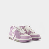 Out Of Office Sneakers - OFF WHITE - Leather - Purple