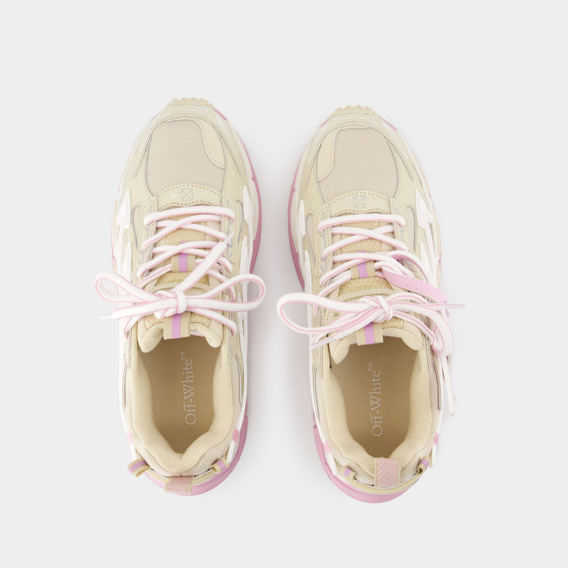 Ow Be Right Sneakers - OFF WHITE - Leather - Beige