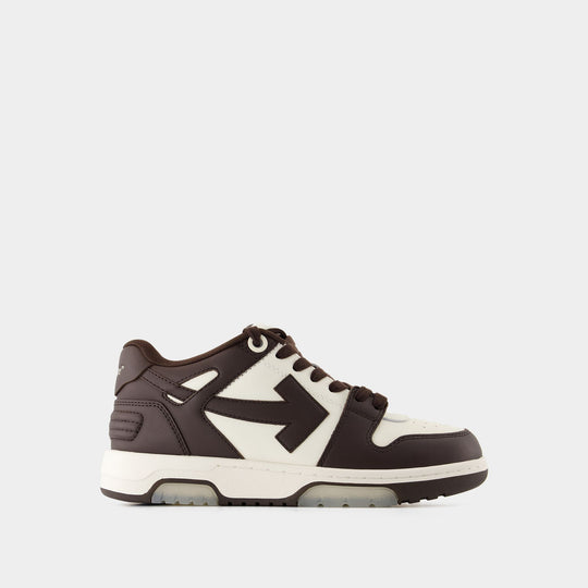 Out Of Office Sneakers - OFF WHITE - Leather - Brown