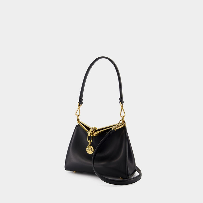 Vela Small Shoulder Bag - Etro - Leather - Black