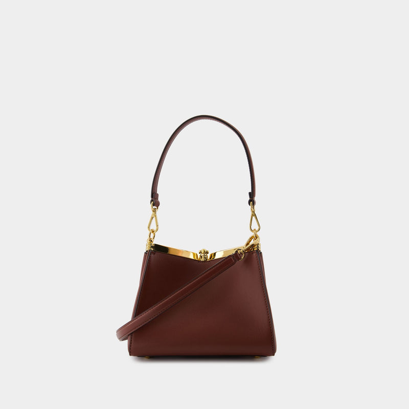 Vela Small Shoulder Bag - Etro - Leather - Brown