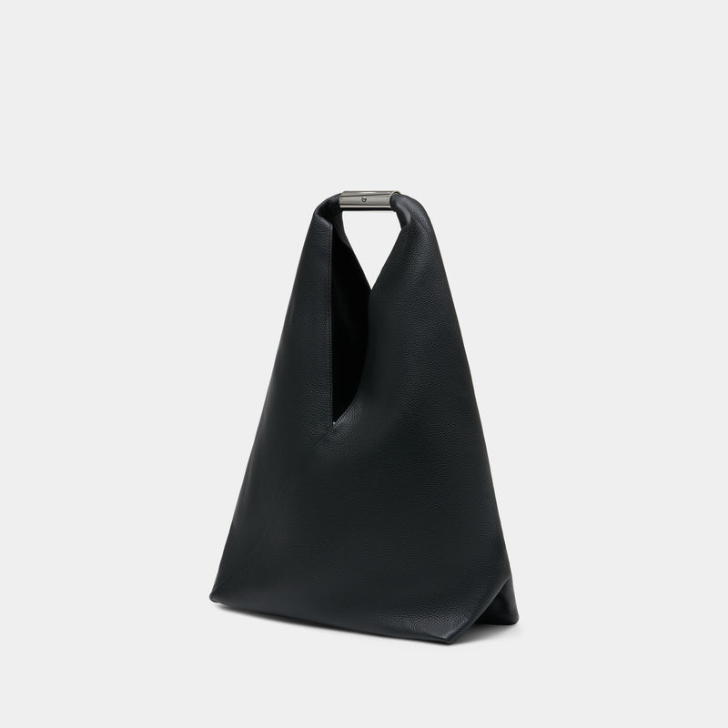 Japanese Media Shoulder Bag - MM6 Maison Margiela - Leather - Black