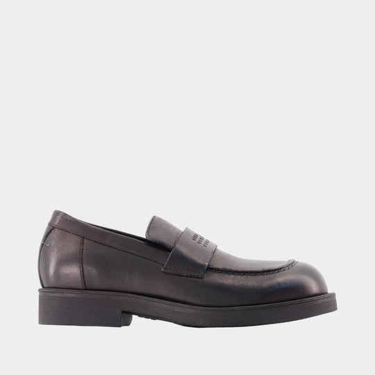 Loafers - MM6 Maison Margiela - Leather - Black