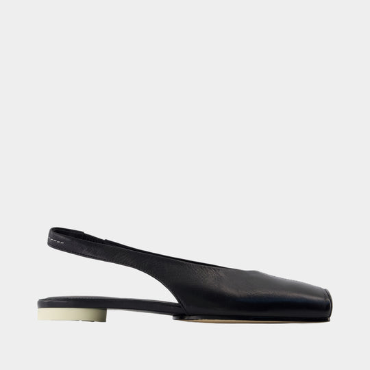 Sandals - MM6 Maison Margiela - Leather - Black