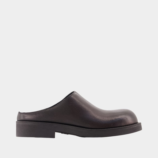 Mules - MM6 Maison Margiela - Leather - Black