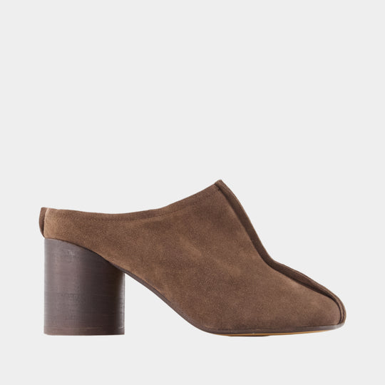 Mules - MM6 Maison Margiela - Leather - Brown