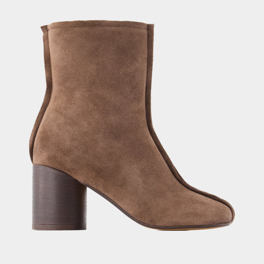 Ankle Boots - MM6 Maison Margiela - Leather - Brown