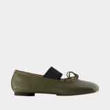 Ballerinas - MM6 Maison Margiela - Leather - Khaki
