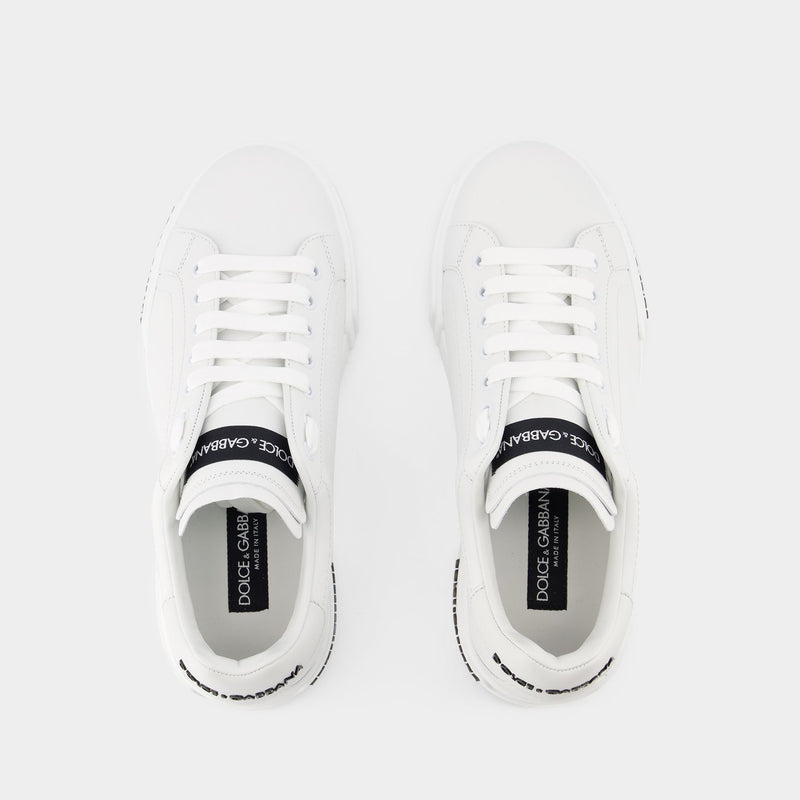 Portofino Low-Top Sneakers - Dolce&Gabbana - Leather - White