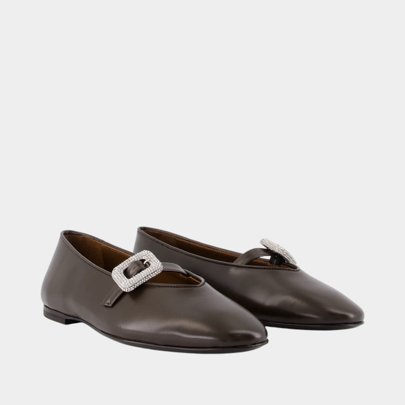 Georgia Ballerinas - Giuseppe Zanotti - Leather - Brown