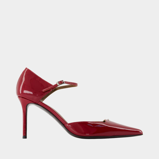 Raquel 85 Pumps - Giuseppe Zanotti - Leather - Red