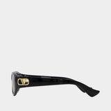 Vg0015sa Sunglasses - Valentino - Bioplastics - Black