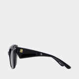 Bb0503s Sunglasses - Balenciaga - Acetate - Black