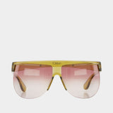 Ch0416s Sunglasses - Chloé - Synthetic - Green