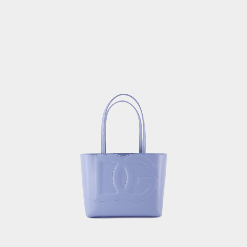 Logo Shopper Bag - Dolce&Gabbana - Leather - Blue