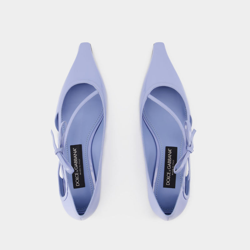 Ballerinas - Dolce&Gabbana - Leather - Blue