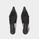 Slingbacks - Dolce&Gabbana - Leather - Black