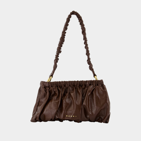 Shoulder Bag - Marni - Leather - Brown