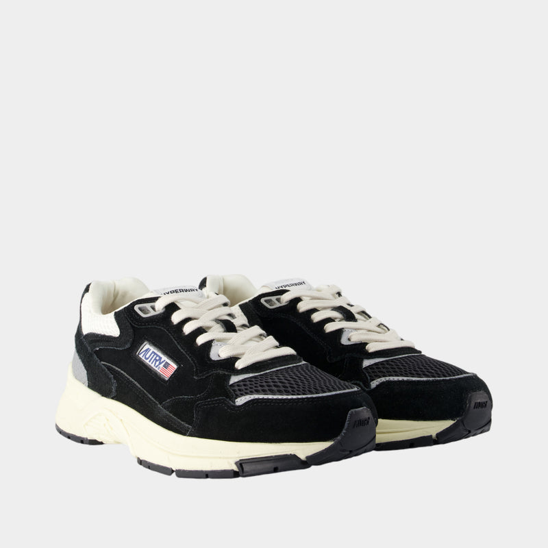 Hyperway Low Sneakers - Autry - Leather - Black